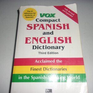Vox Compact Spanish And English Dictionary